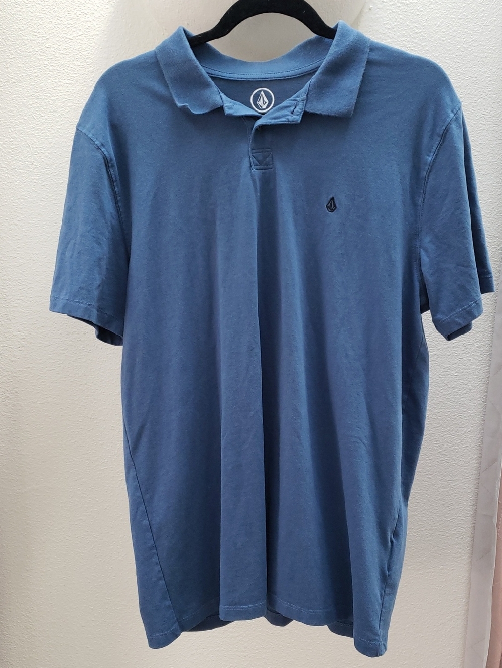 Volcom Men's Blue Polo with Logo